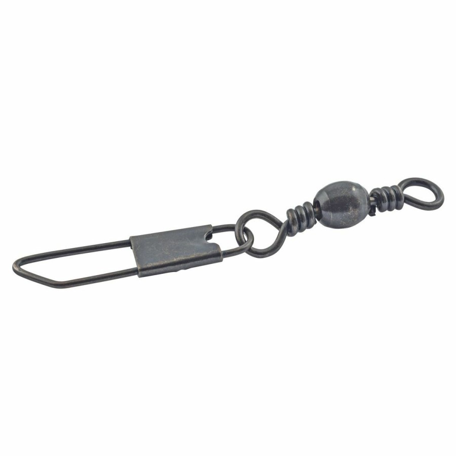 Fishing Gear * | South Bend Black Snap Swivels, Size 7, 150433