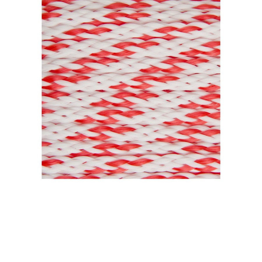 Sport Vehicles & Boating * | Shoreline Marine Polypropylene Anchor Line, White / Red, 59122, 1/4 In X 50 Ft