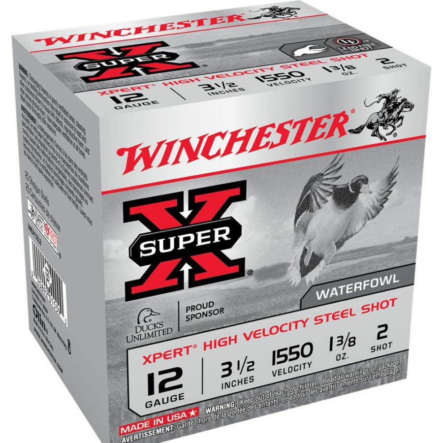 Gun Supplies, Storage & Ammunition * | Winchester 12 Gauge Xpert High Velocity Steel Shot Ammo, 25-Round, Wex12L2