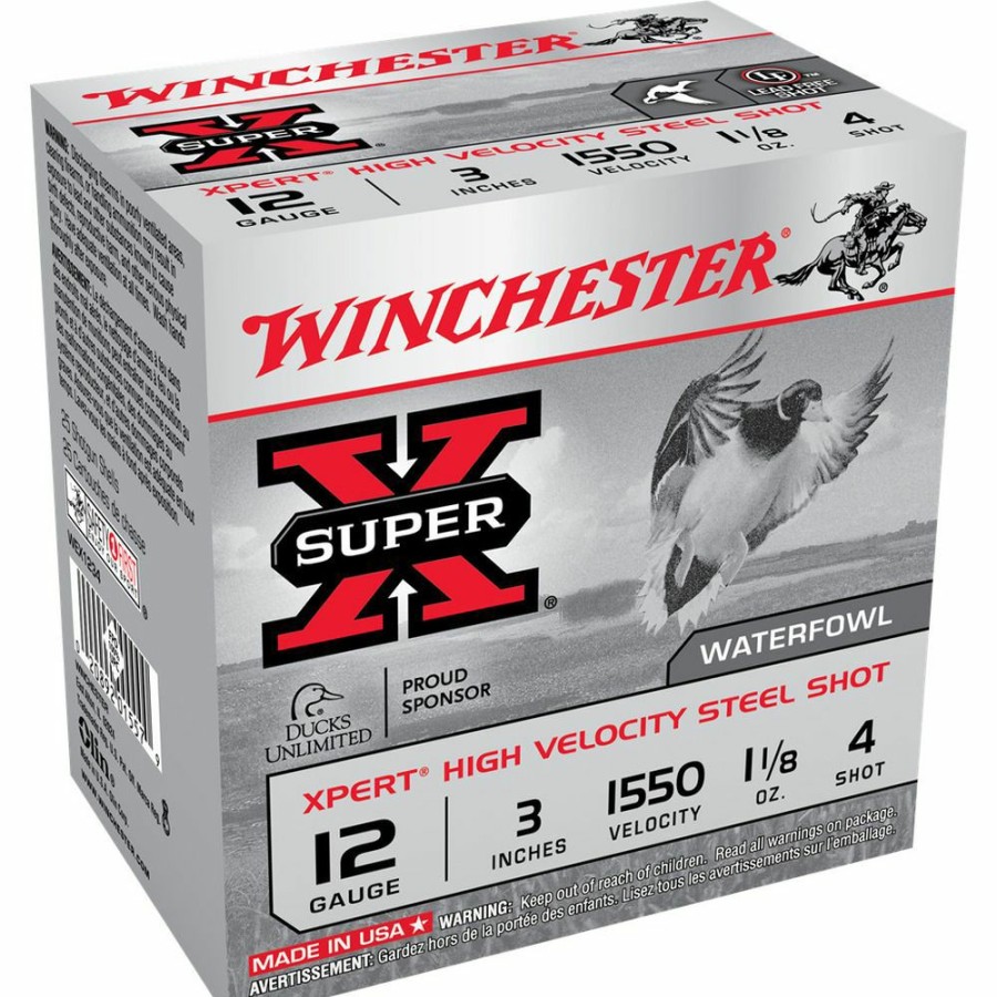 Gun Supplies, Storage & Ammunition * | Winchester 12 Gauge Xpert High Velocity Steel Shot Ammo, 25-Round, Wex1234