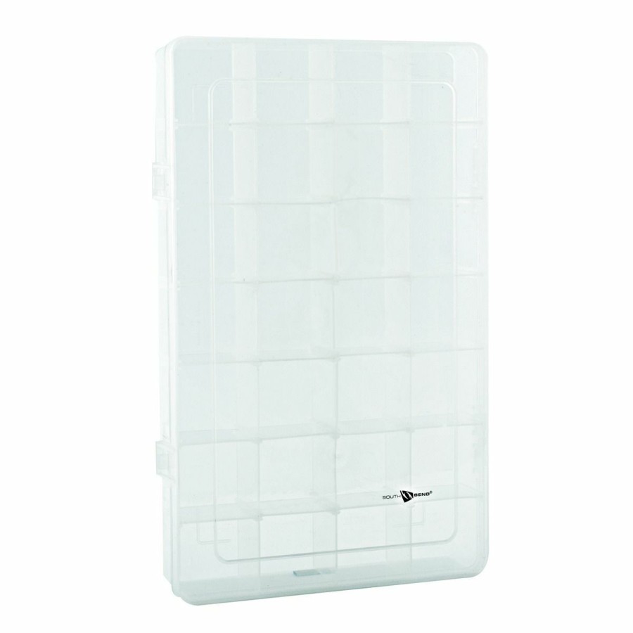 Fishing Gear * | South Bend Utility Box, 24-Compartment, Clear, 221119