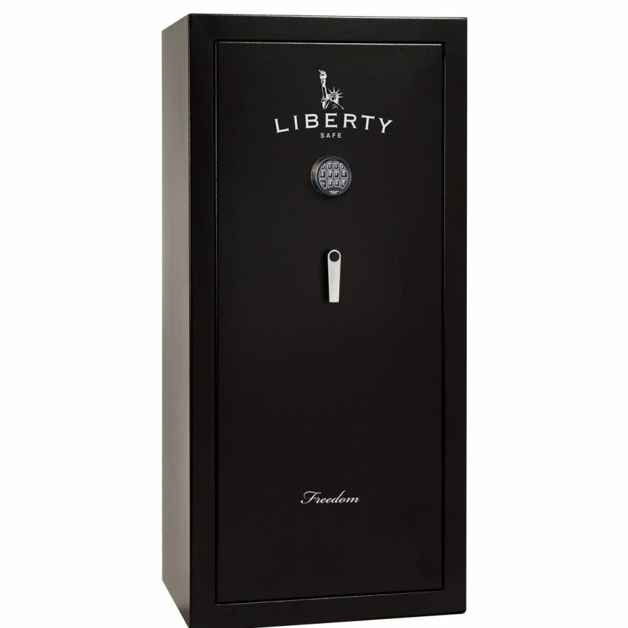 Gun Supplies, Storage & Ammunition * | Liberty Safe Freedom 30-Gun Black E-Lock Safe, Black Textured, Fs30-Bkt-40E