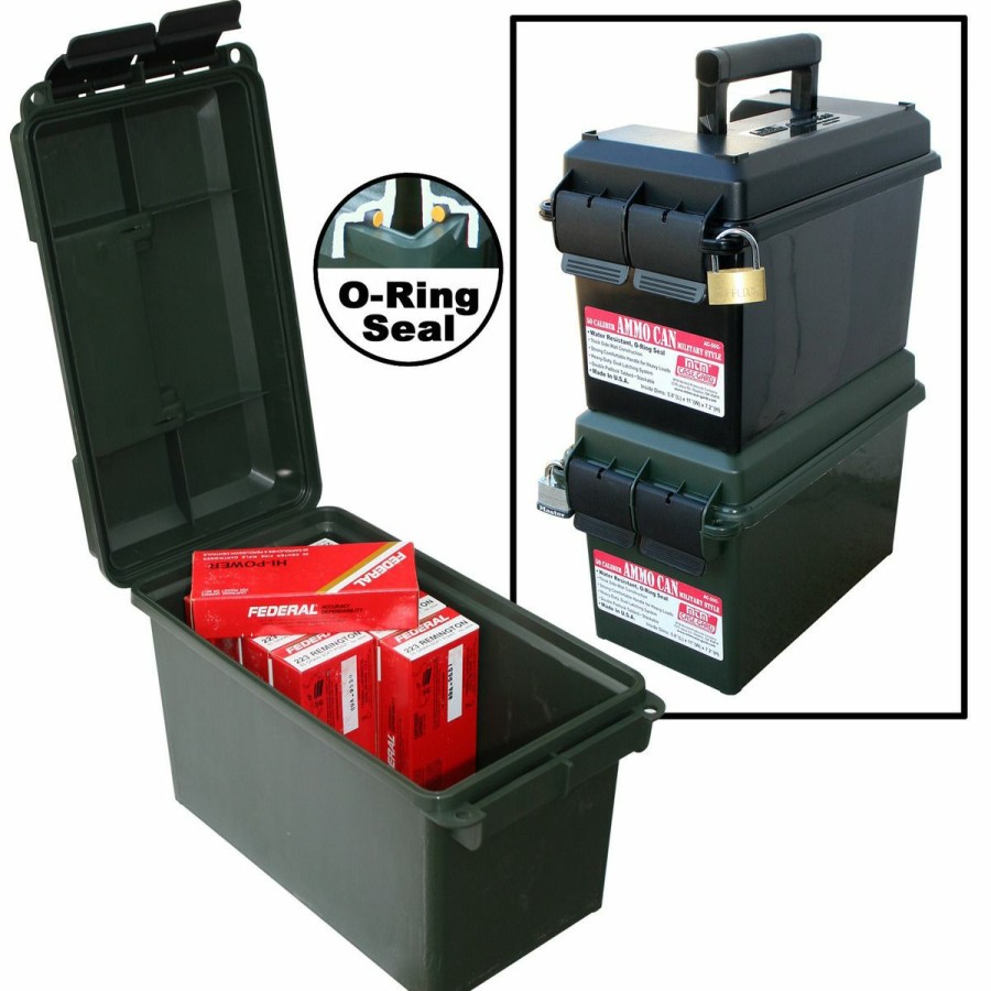 Gun Supplies, Storage & Ammunition * | Mtm Case-Gard Ammo Can 50 Caliber, Forest Green, Ac50C-11