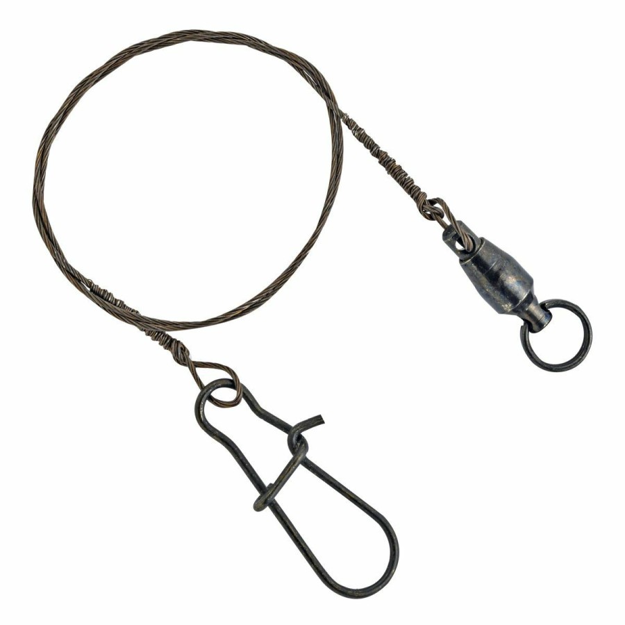 Fishing Gear * | South Bend Invisa-Leader With Ball Bearing Swivel, 5 In, 18 Lb, 18523