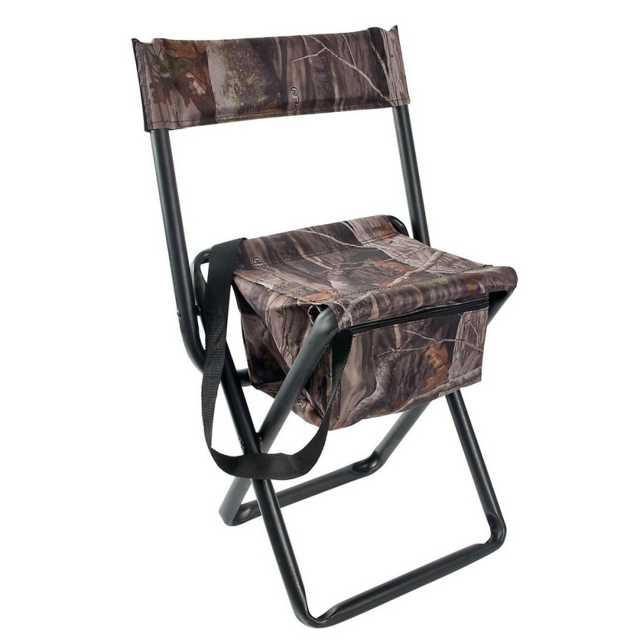 Fishing Gear * | Vanish By Allen Camo Folding Hunting Stool With Back, Next Camo, 5854