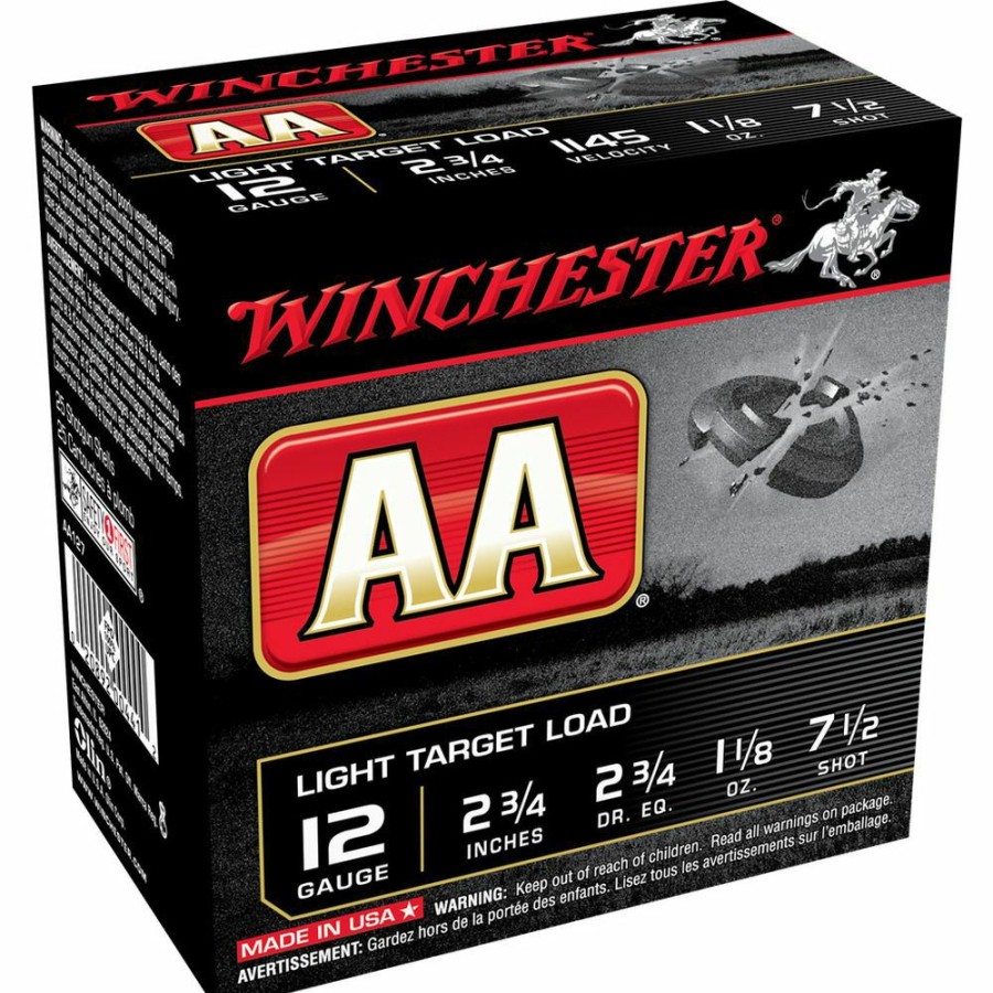 Gun Supplies, Storage & Ammunition * | Winchester 12 Gauge Light Target Load Ammo, 25-Round, Aa127