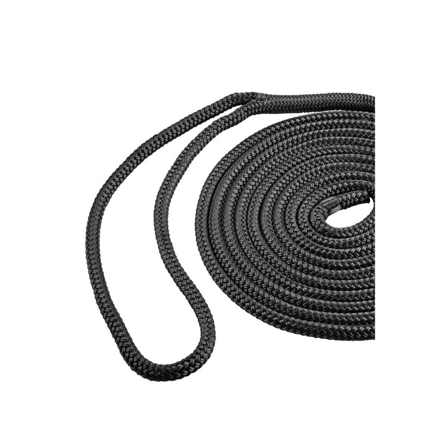 Sport Vehicles & Boating * | Shoreline Marine Solid Braid Mfp Dock Line, Black, 59116, 3/8 In X 15 Ft