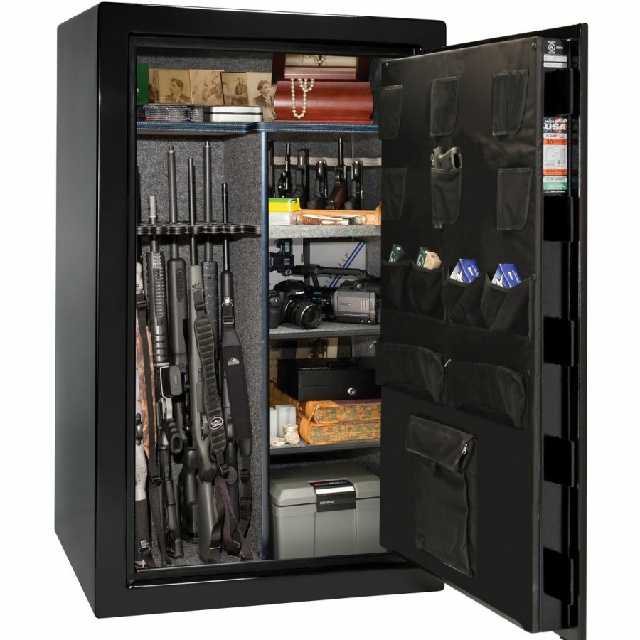 Gun Supplies, Storage & Ammunition * | Liberty Safe Usa 36-Gun Black E-Lock Safe, Black Textured, Us36-Bkt-60E