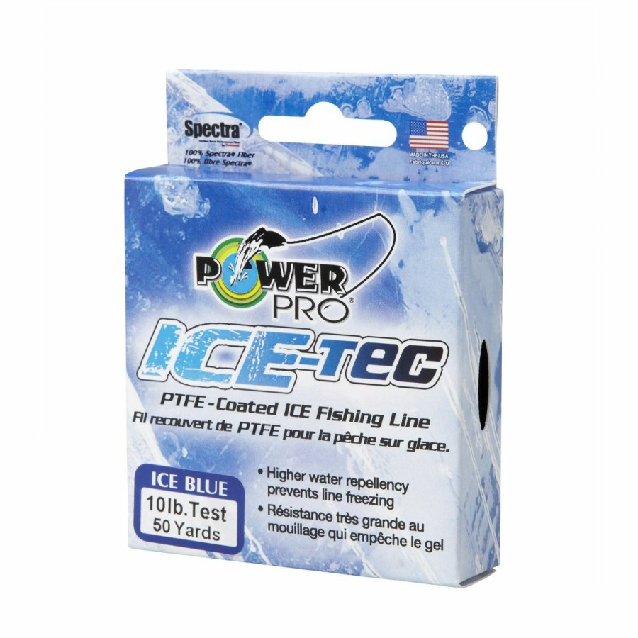 Fishing Gear * | Power Pro Ice-Tec Blue, 50 Yd,10 Lb Ice Line, 010050A