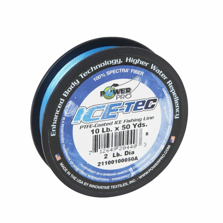 Fishing Gear * | Power Pro Ice-Tec Blue, 50 Yd,10 Lb Ice Line, 010050A