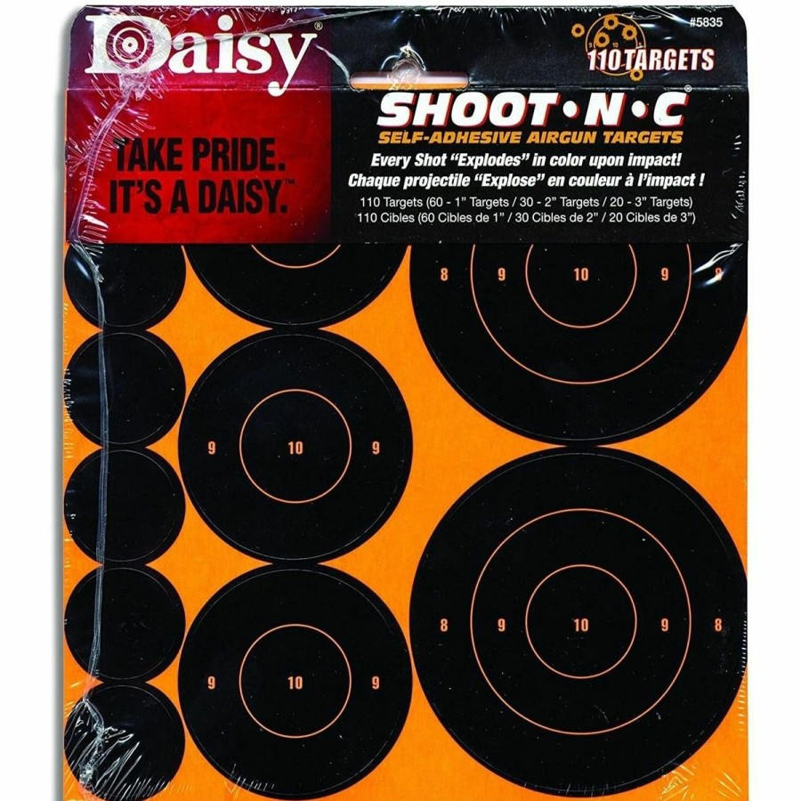 Bb & Air Guns & Accessories * | Daisy Shoot-N-C Self-Adhesive Airgun Targets, 995835-772