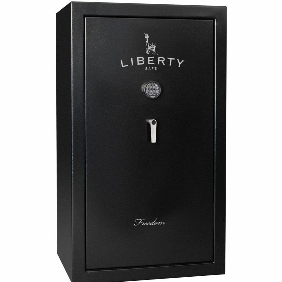 Gun Supplies, Storage & Ammunition * | Liberty Safe Freedom 36-Gun Black E-Lock Safe, Black Textured, Fs36-Bkt-40E