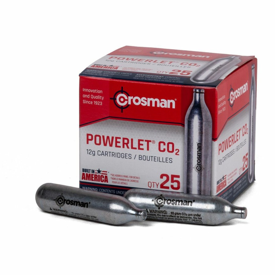 Bb & Air Guns & Accessories * | Crosman Powerlet Co2 Cartridges, 25-Count, 2311