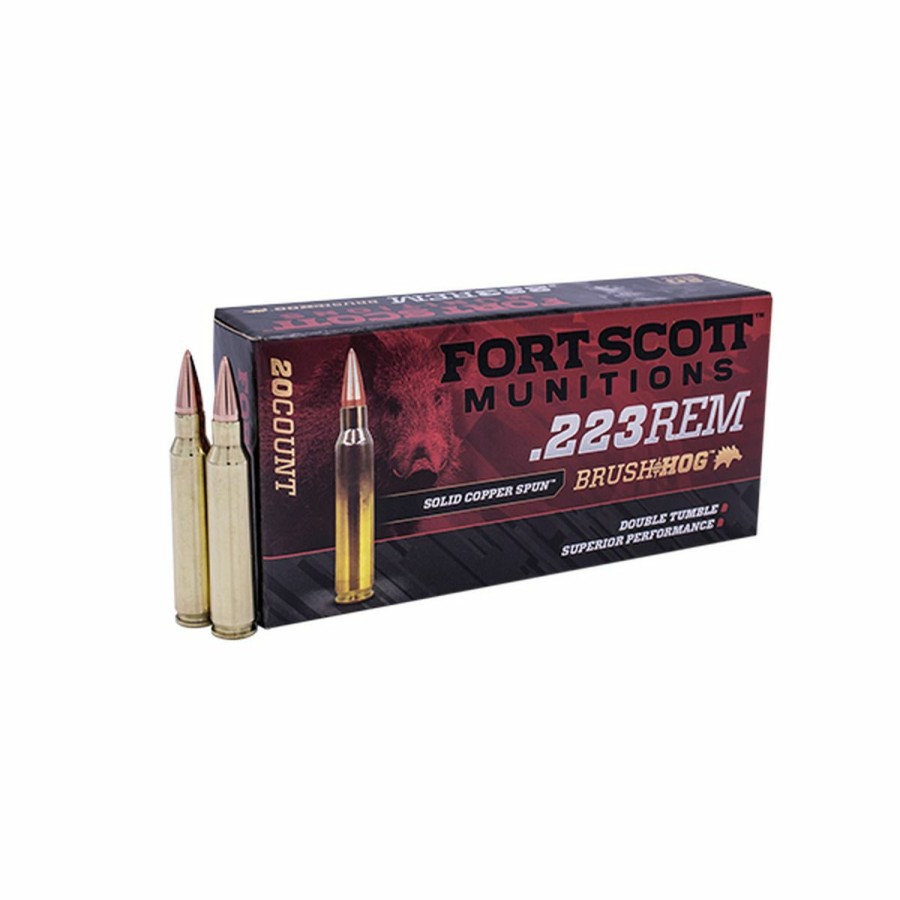 Gun Supplies, Storage & Ammunition * | Fort Scott Munitions 223 Rem 55 Grain Centerfire Rifle Ammunition, 223-055-Scv