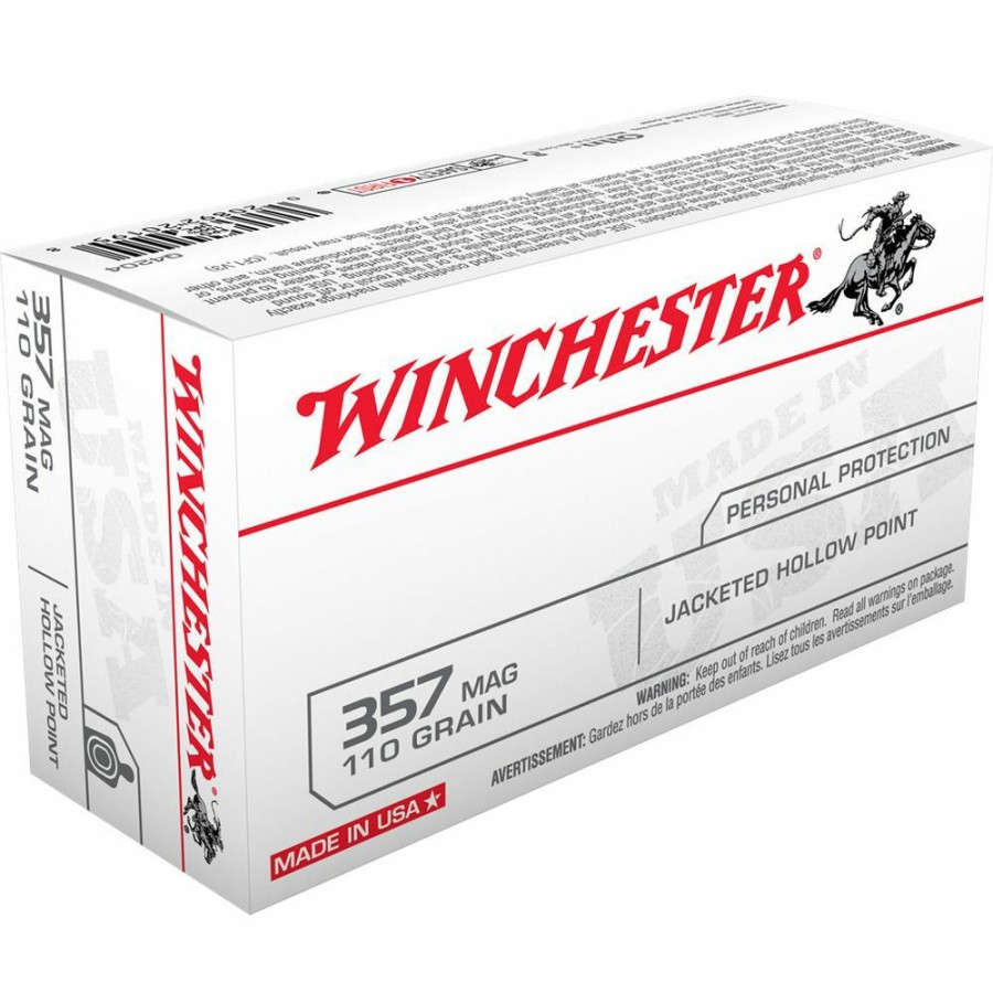 Gun Supplies, Storage & Ammunition * | Winchester 357 Mag 110 Grain Jacketed Hollow Point Ammo, 50-Round, Q4204