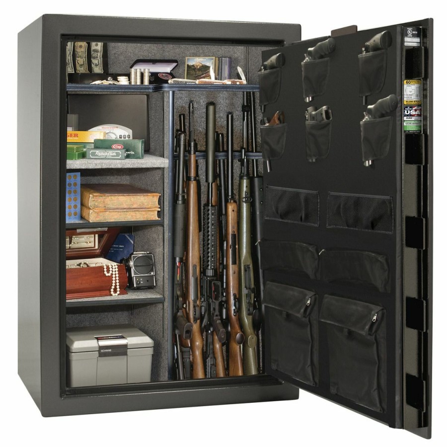 Gun Supplies, Storage & Ammunition * | Liberty Safe Patriot 64-Gun Gray Marble E-Lock, Gray Marble, Ps64-Gym-75E