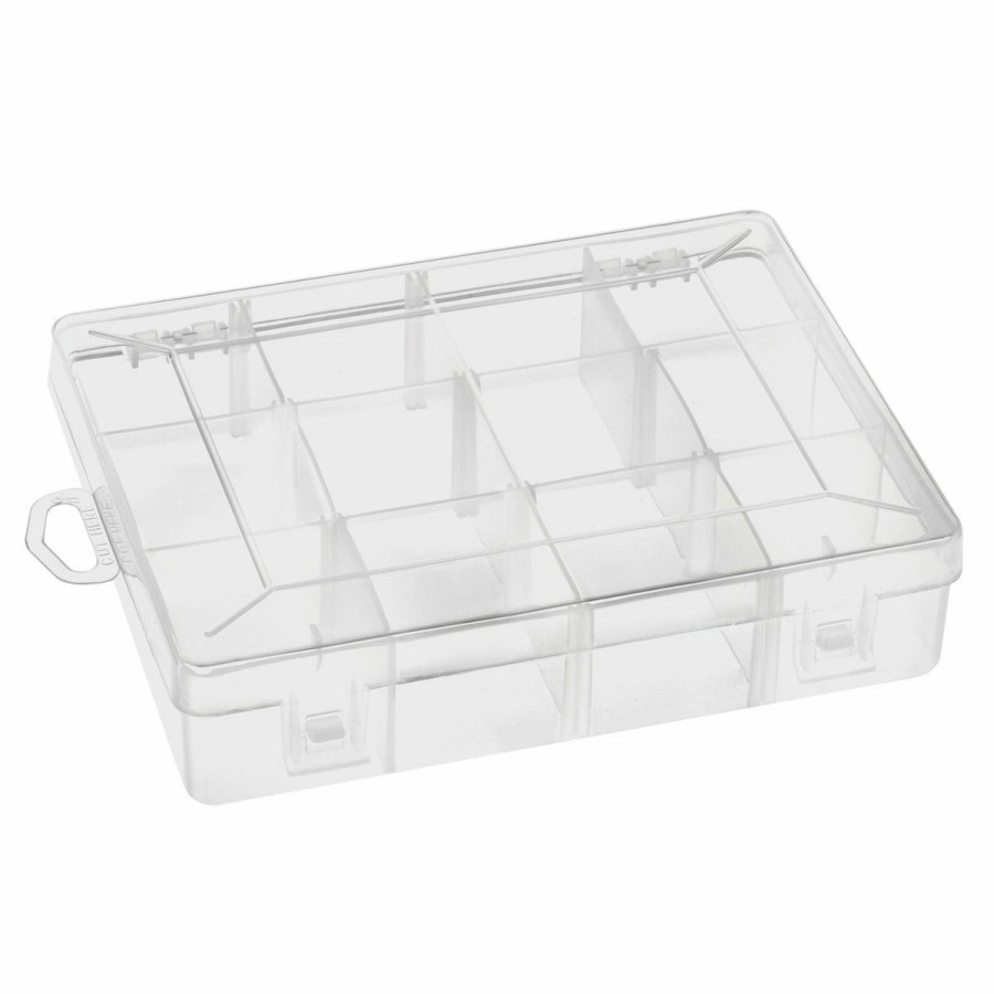 Fishing Gear * | South Bend Utility Box, 12-Compartment, Clear, 221135