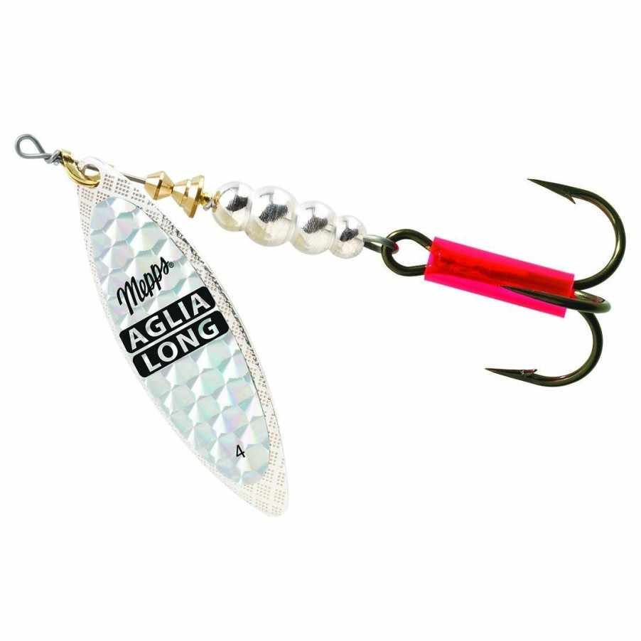 Fishing Gear * | Mepps Aglia Long-Plain Treble Rainbo Scale Blade #4 (1/2 Oz), Al4 S/Rs