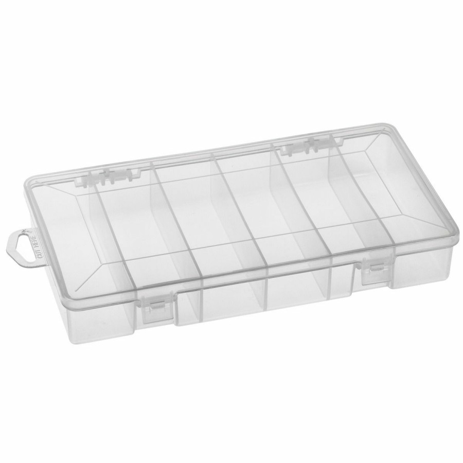 Fishing Gear * | South Bend Utility Box, 6-Compartment, Clear, 414987