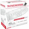 Gun Supplies, Storage & Ammunition * | Winchester 45 Auto 230 Grain Full Metal Jacket Ammo, 200-Round, Usa45W