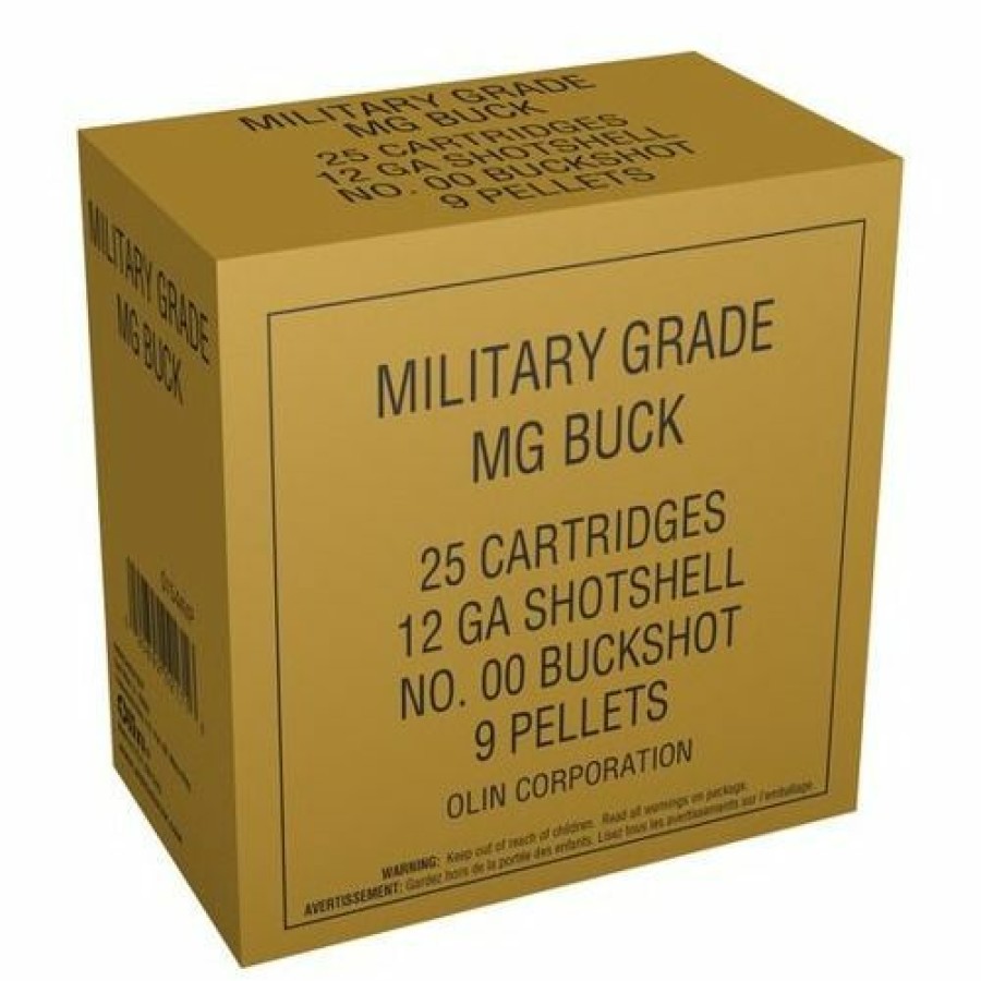 Gun Supplies, Storage & Ammunition * | Winchester 12 Gauge Military Grade Buckshot Shotshell Ammo, 5-Round, Q1544