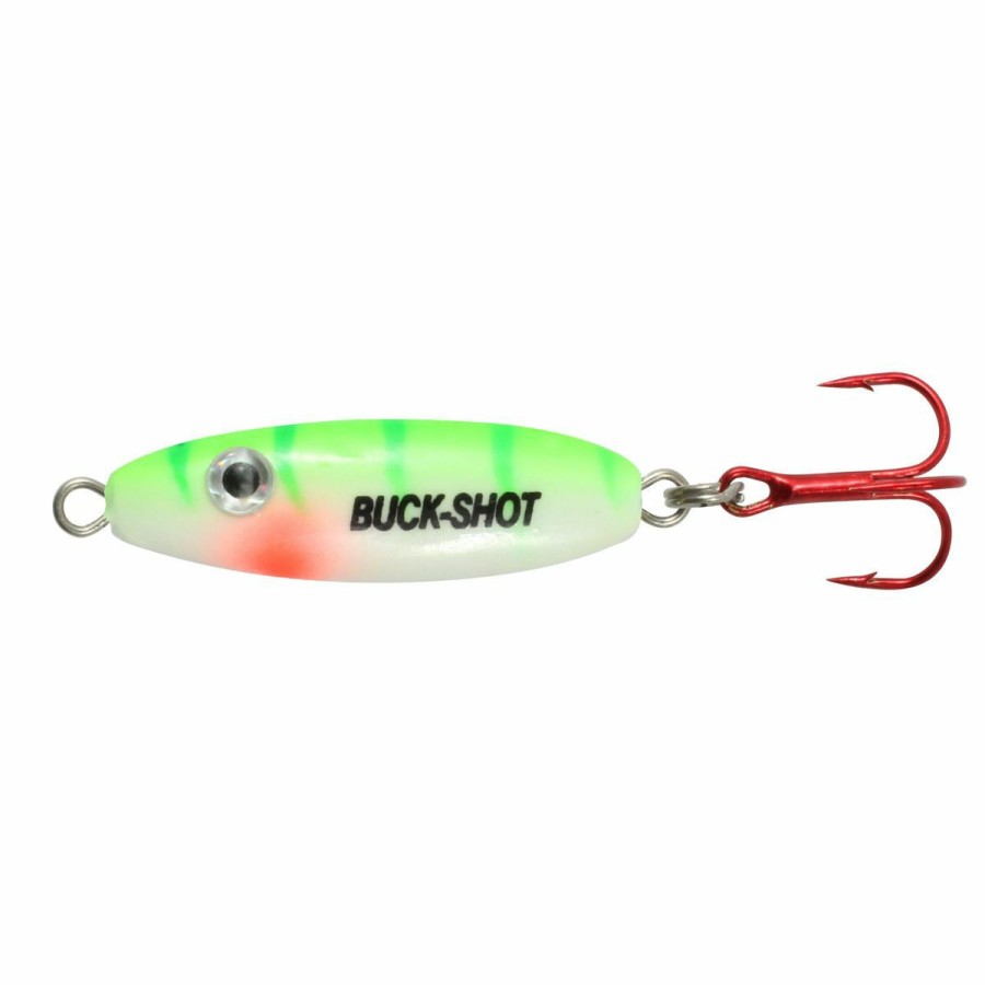 Fishing Gear * | Northland Buckshot Uv Spoon 1/8, Glow Perch, Bruvs320