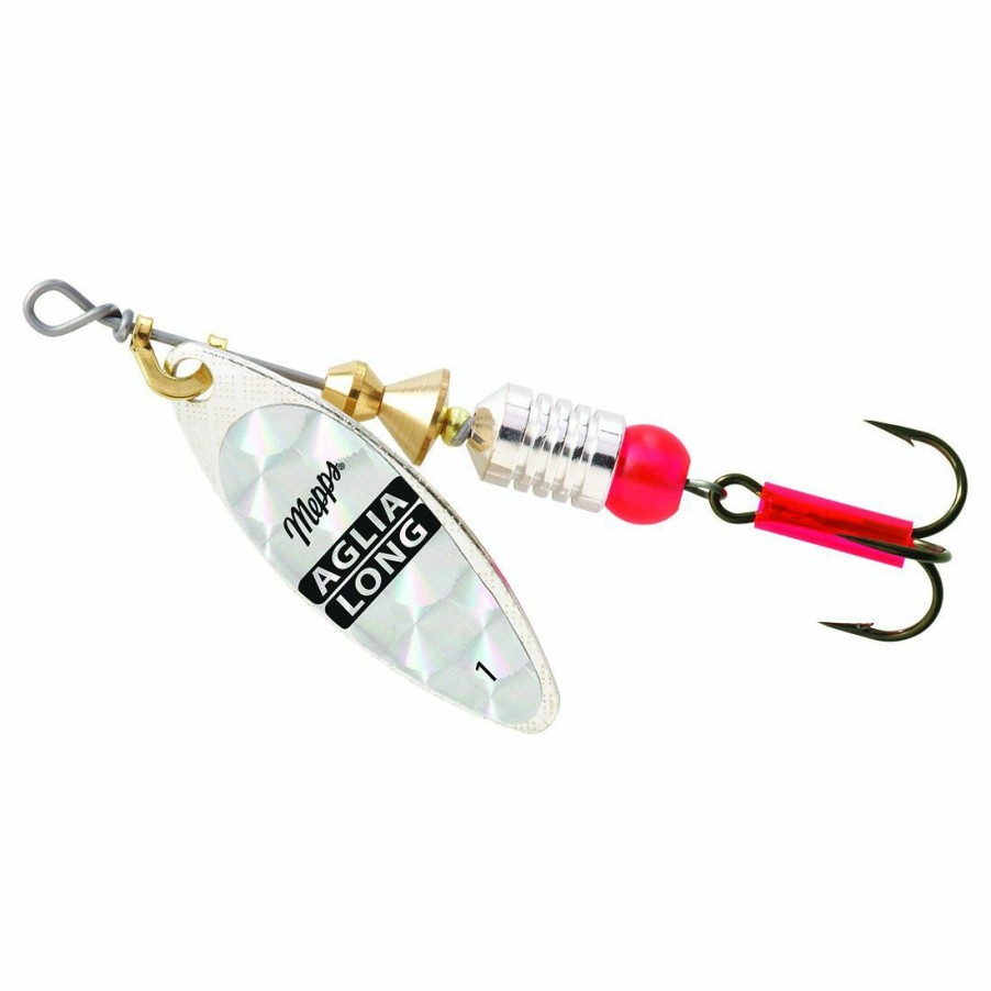 Fishing Gear * | Mepps Aglia Long-Plain Treble Rainbo Scale Blade #1 (1/6 Oz), Al1 S/Rs