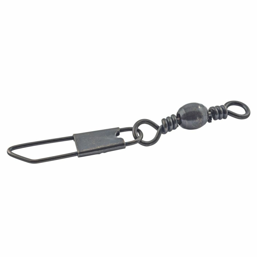 Fishing Gear * | South Bend Black Snap Swivels, Size 14, 167767