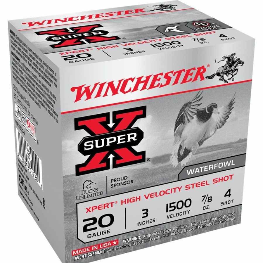 Gun Supplies, Storage & Ammunition * | Winchester 20 Gauge Xpert High Velocity Steel Shot Ammo, 25-Round, Wex2034