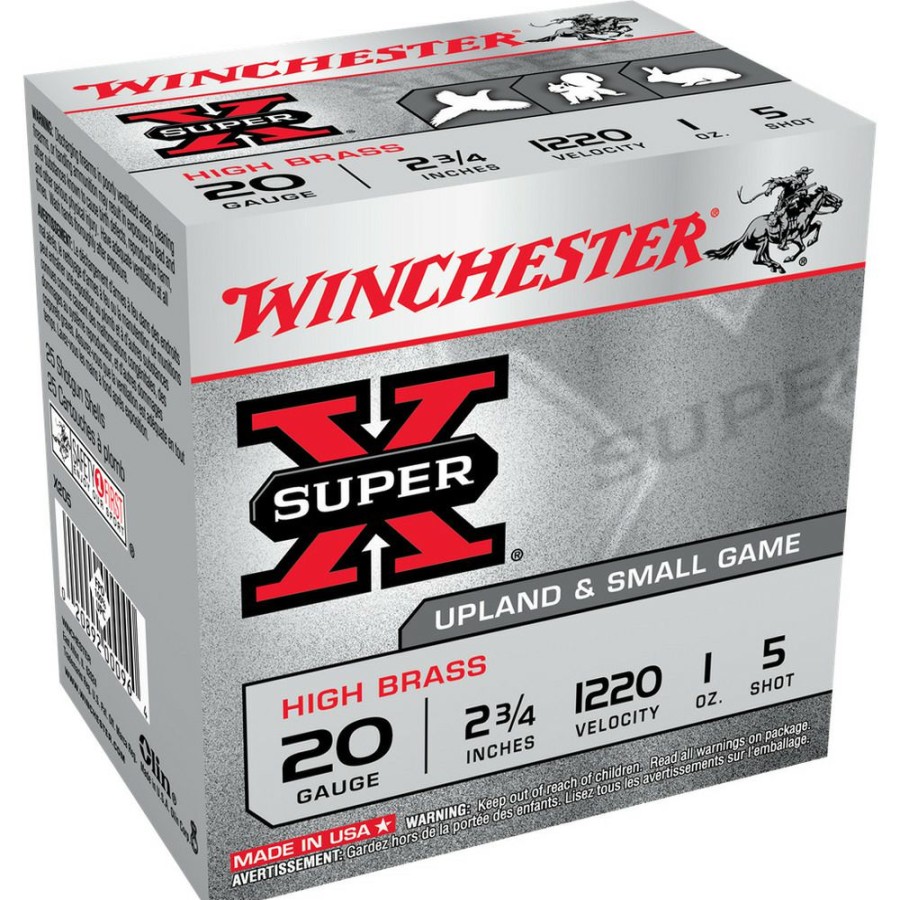 Gun Supplies, Storage & Ammunition * | Winchester 20 Gauge High Brass Ammo, 25-Round, X205