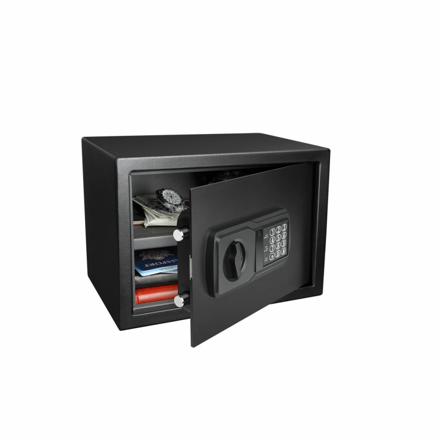 Gun Supplies, Storage & Ammunition * | Fortress Medium Personal Safe With Electronic Lock, 10.63 X 14.76 X 11.22, 44E20