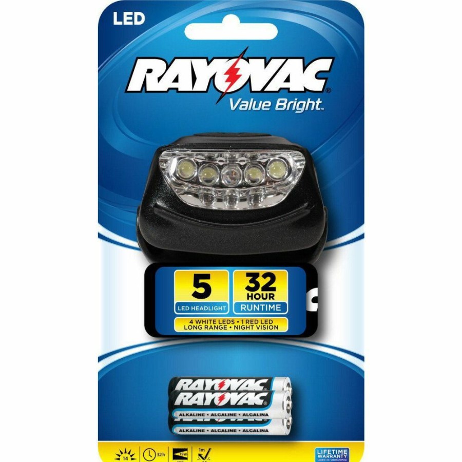 Camping & Outdoor Gear * | Rayovac 5 Led Active 3Aaa Headlight, Brs5Ledhlt-Bb