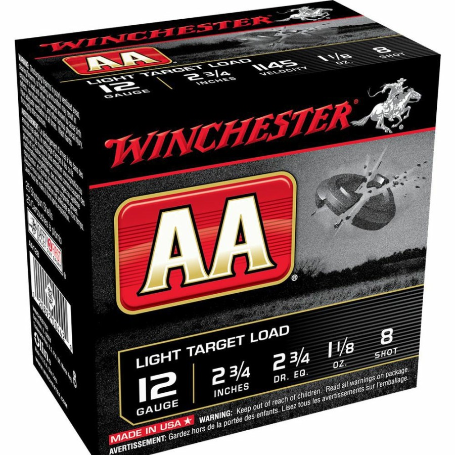 Gun Supplies, Storage & Ammunition * | Winchester 12 Gauge Light Target Load Ammo, 25-Round, Aa128