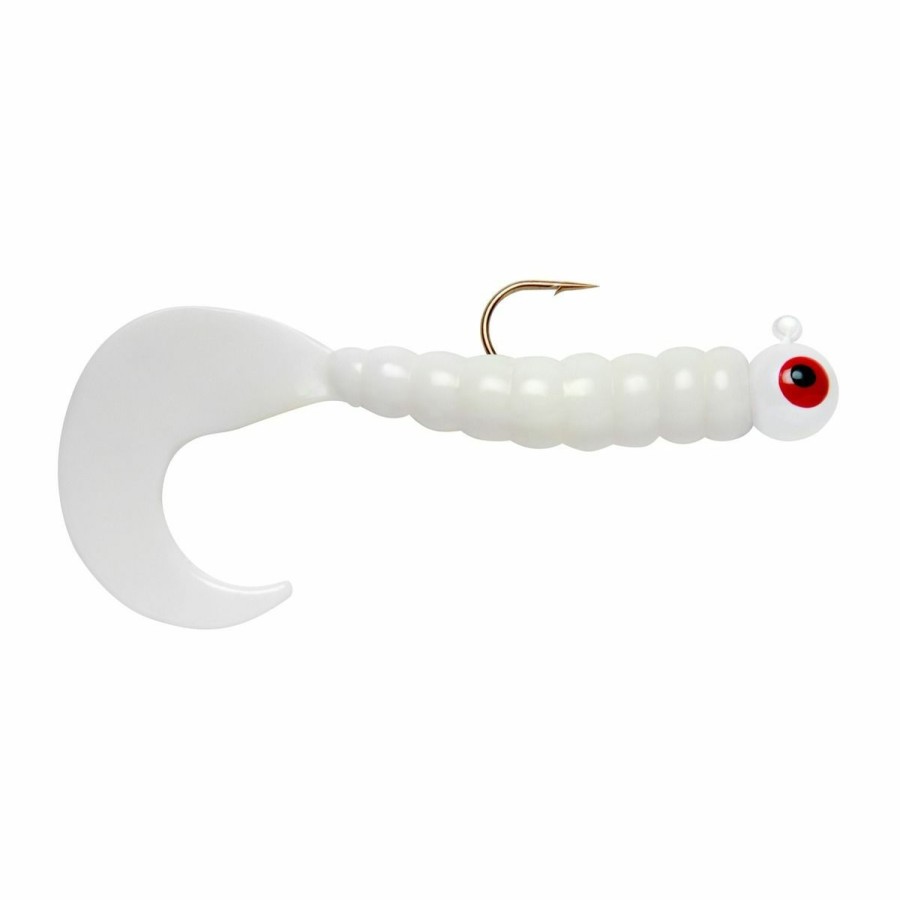 Fishing Gear * | Apex Rigged Grubs Jig, 1/4 Oz, White, 638502