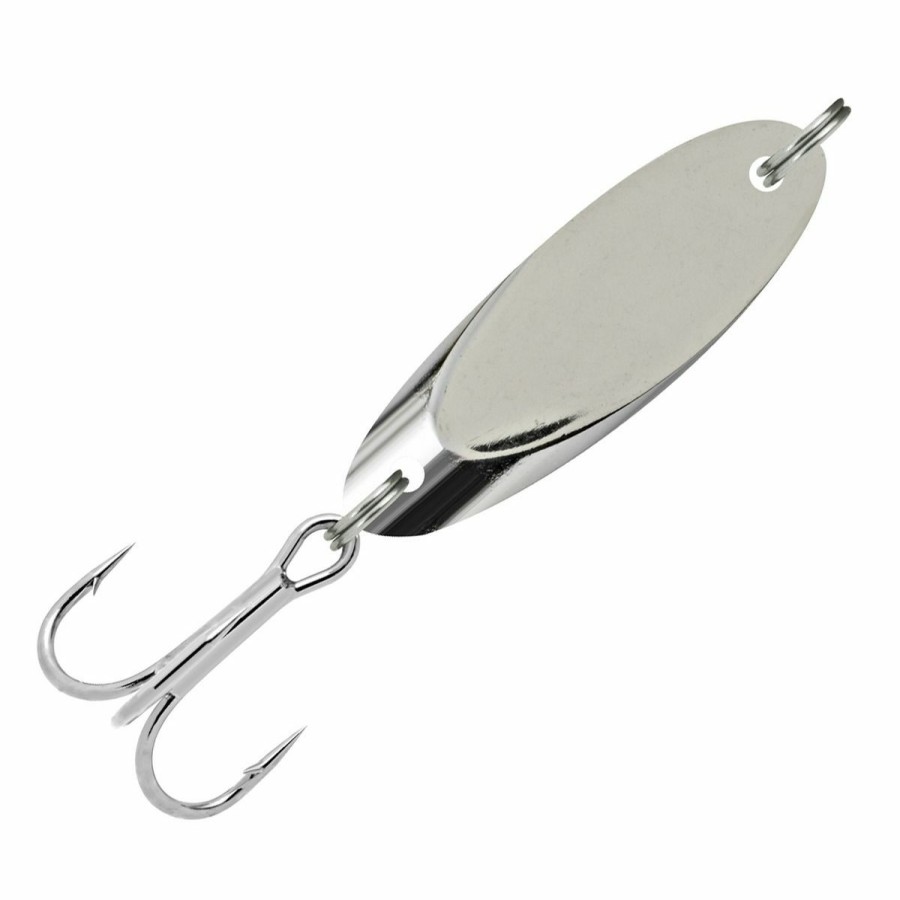 Fishing Gear * | South Bend Kast-A-Way Spoon, 3/8 Oz, Chrome, 326975