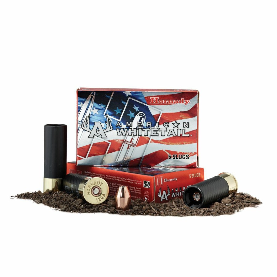 Gun Supplies, Storage & Ammunition * | Hornady 12 Gauge Slug 325 Gr Interlock American Whitetail, 5-Count, 86271