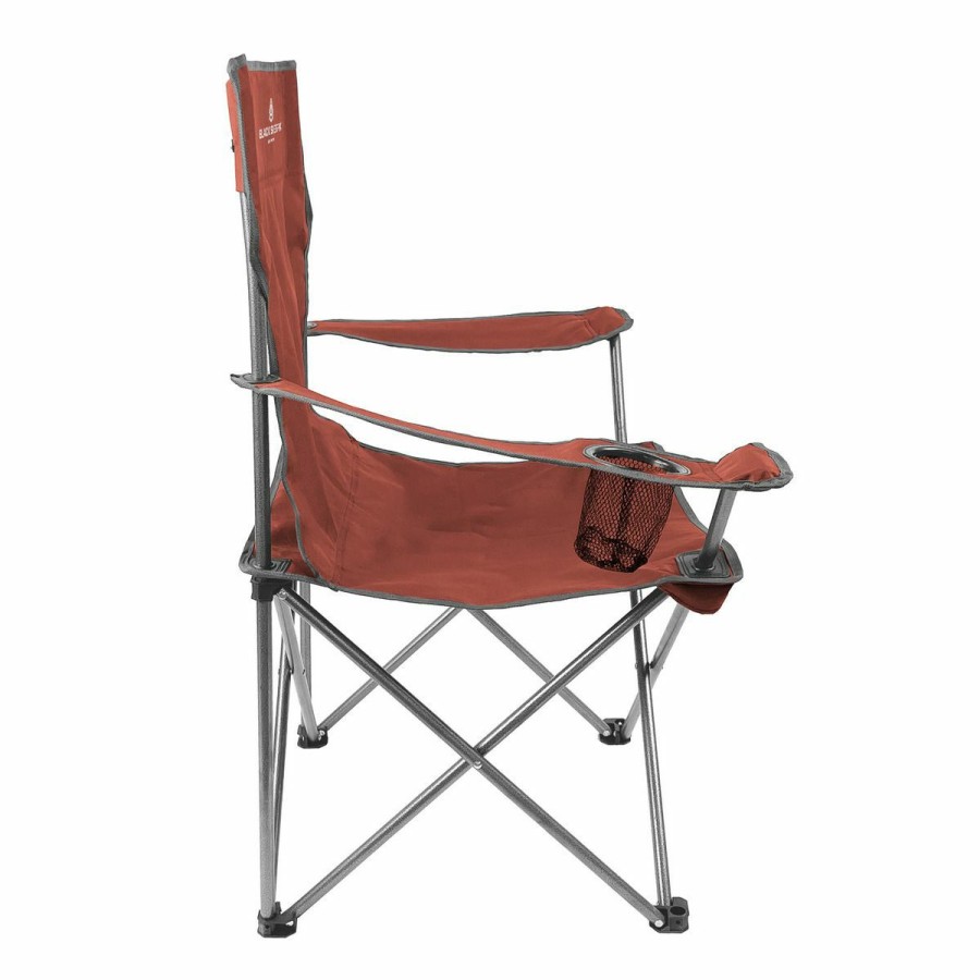 Camping & Outdoor Gear * | Black Sierra Equipment Everday Quad Chair, Red, Pqach-002-Red-Bse