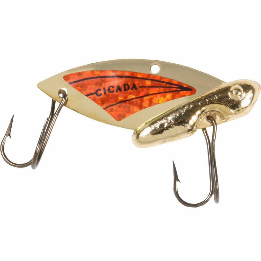 Fishing Gear * | Reef Runner Cicada Blade Lure, 1/4 Oz, Gold/Orange, 18803