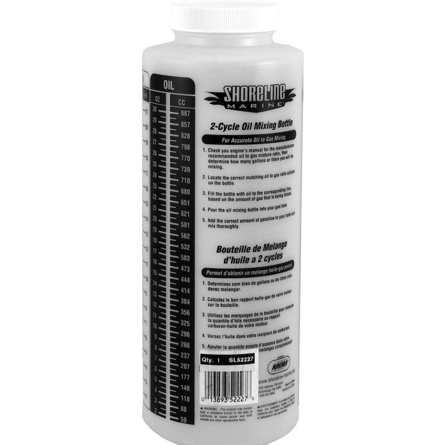 Sport Vehicles & Boating * | Shoreline Marine Oil Mixing Bottle, Sl52227/052227