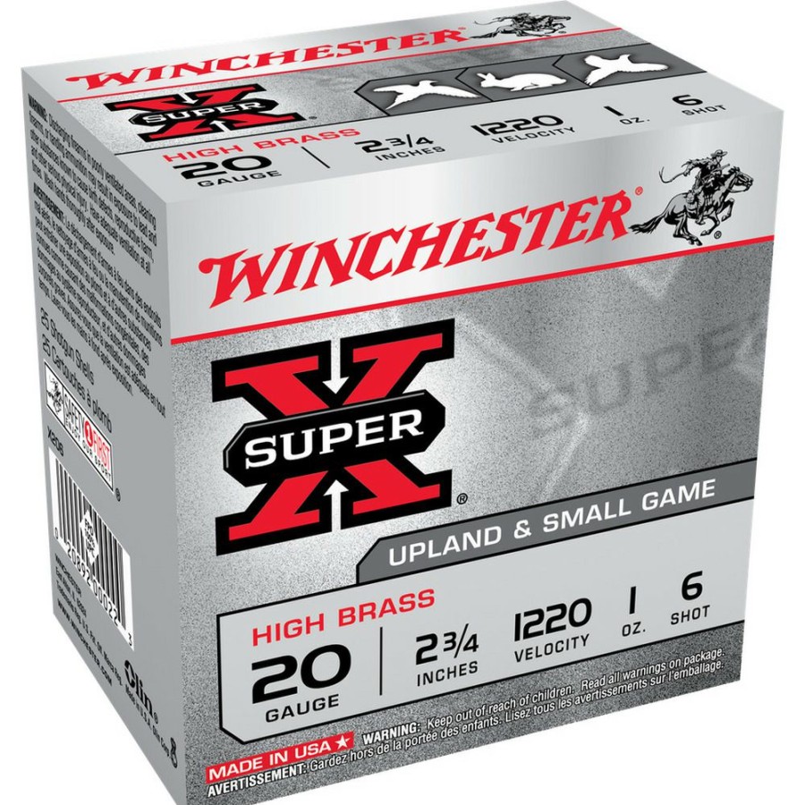 Gun Supplies, Storage & Ammunition * | Winchester 20 Gauge High Brass Ammo, 25-Round, X206