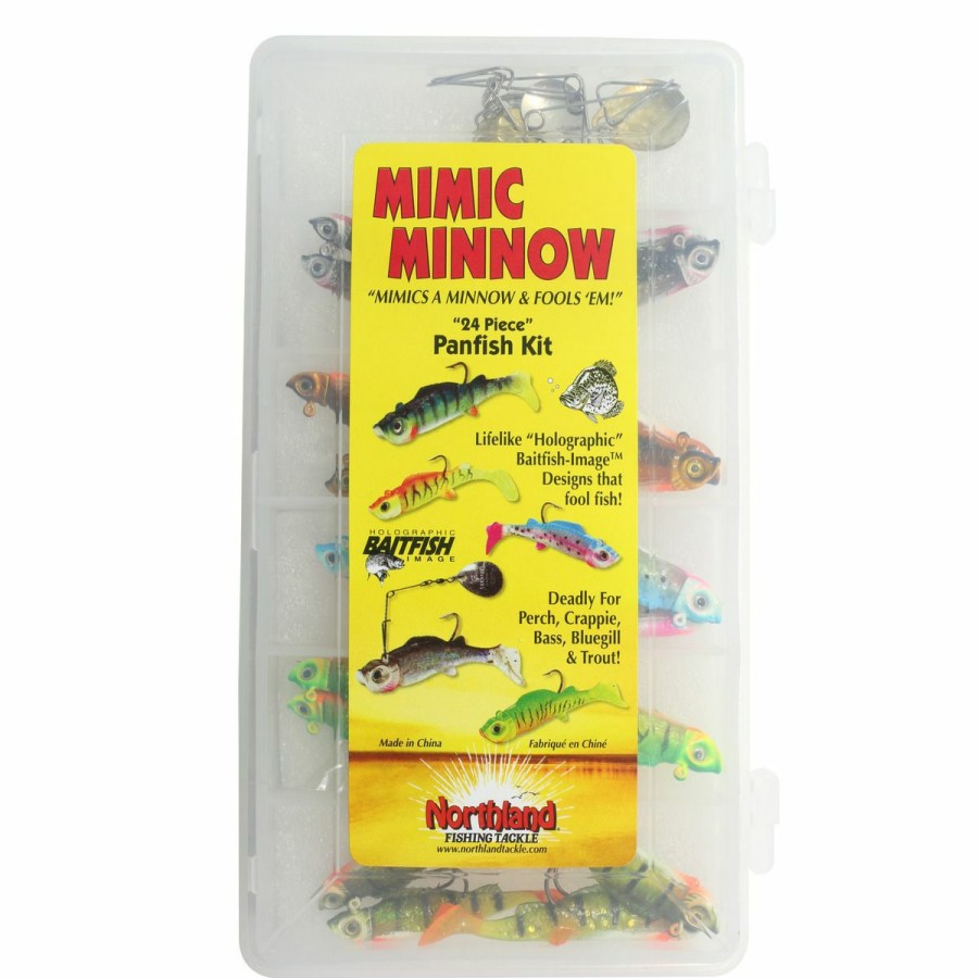 Fishing Gear * | Northland Mimic Minnow Panfish Swimbait Lure Kit, 24-Piece, Mmpk-24