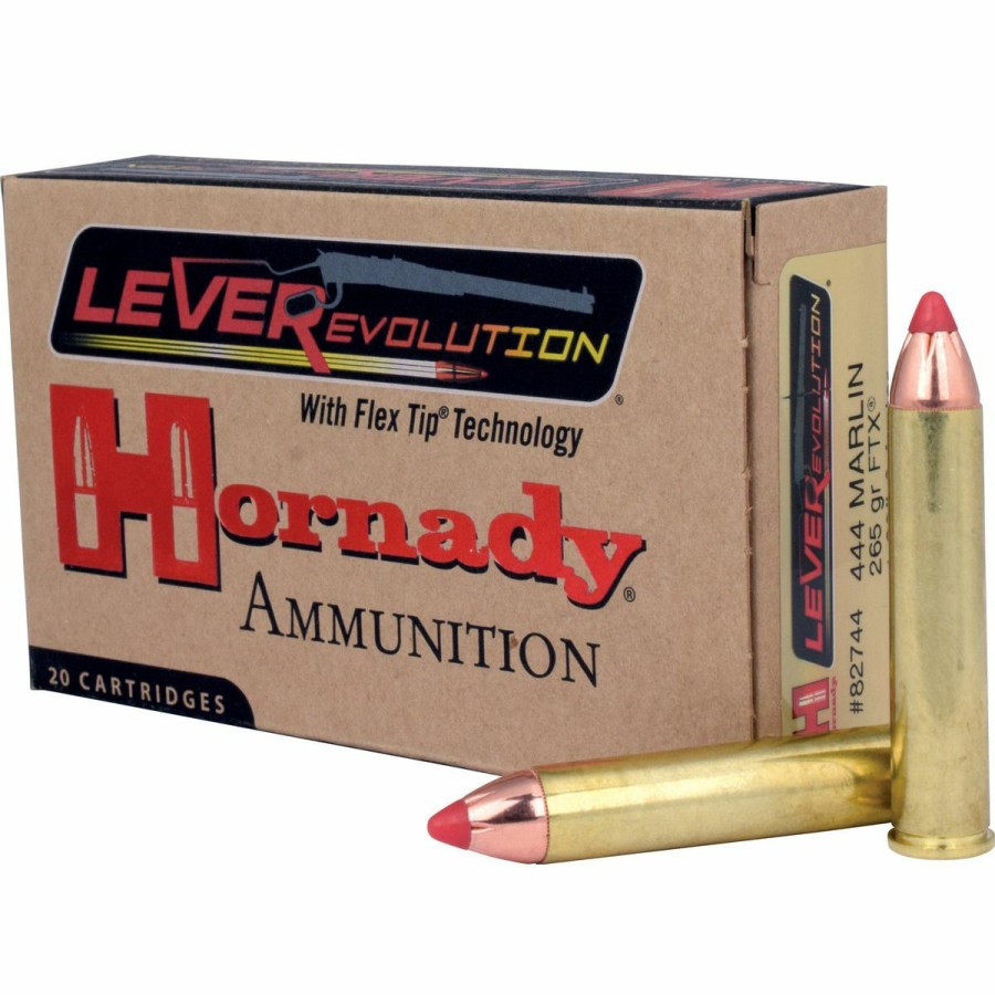 Gun Supplies, Storage & Ammunition * | Hornady .444 Marlin Leverevolution Rifle Ammunition, 20-Count, 82744