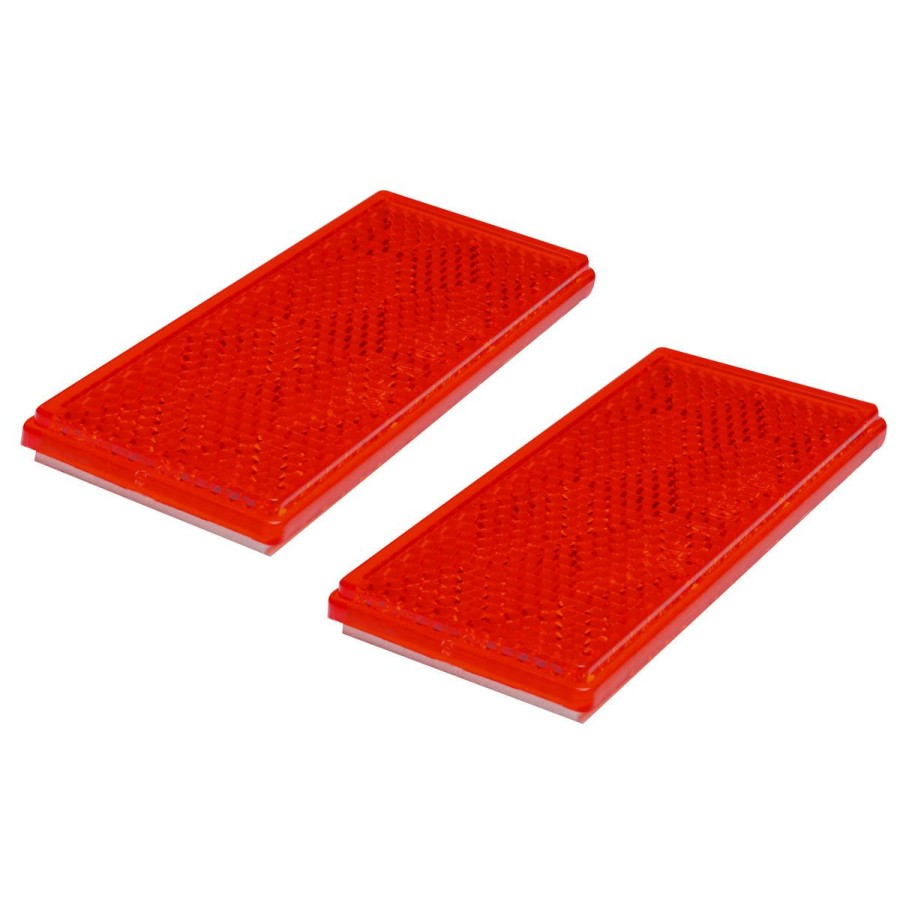 Sport Vehicles & Boating * | Shoreline Marine Stick-On Trailer Reflector, Red, 76658