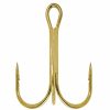 Fishing Gear * | South Bend Gold Treble Hooks, Size 18, 4-Pack, 296269