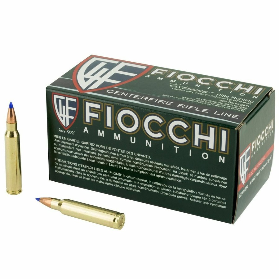 Gun Supplies, Storage & Ammunition * | Fiocchi 223 Remington, 40Gr Vmax, 50-Rounds, 223Hvb50