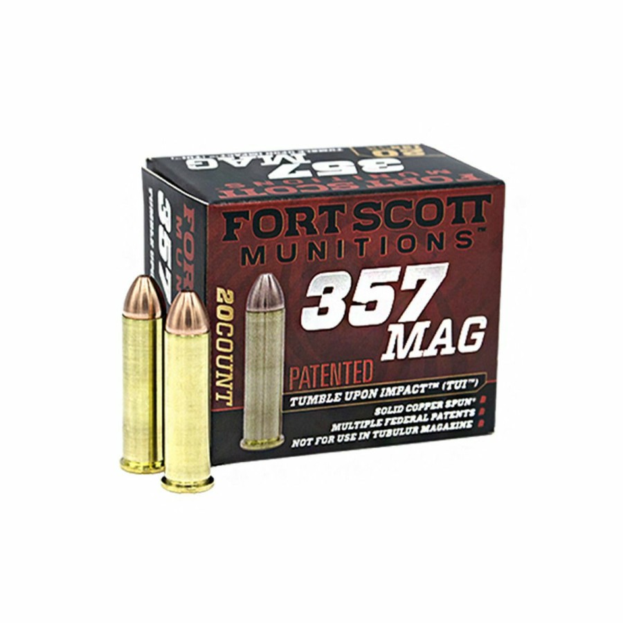 Gun Supplies, Storage & Ammunition * | Fort Scott Munitions 357 Magnum 125 Grain Centerfire Pistol Ammunition, 357Mag-125-Scv