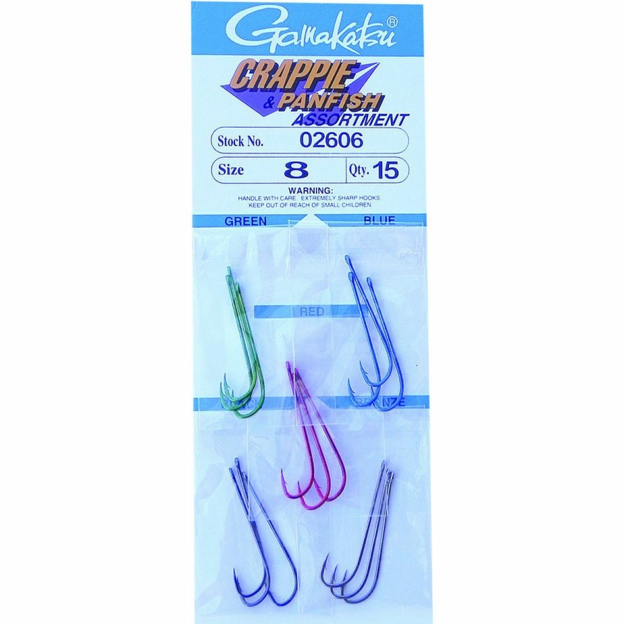 Fishing Gear * | Gamakatsu Crappie Hook, Size 8, 15-Pack, 2606