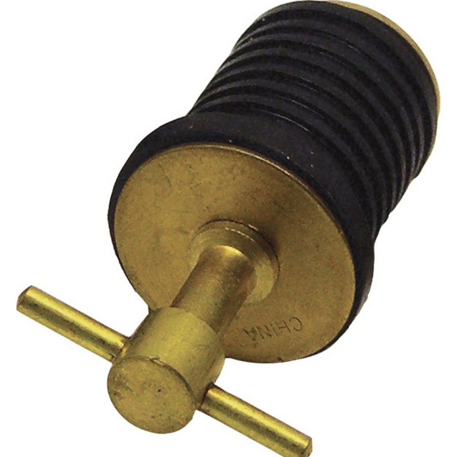 Sport Vehicles & Boating * | Shoreline Marine Brass Drain Twist Plug, 1 In, 52181