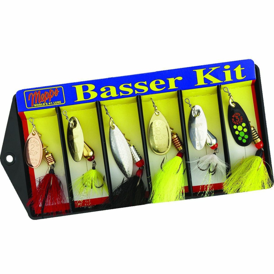 Fishing Gear * | Mepps Basser Kit 6 Lure Dressed Treble Hook Assortment, K2D