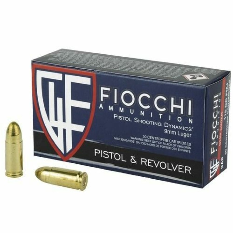 Gun Supplies, Storage & Ammunition * | Fiocchi 9Mm Defense Dynamics, 115 Gr Fmj, 50-Rounds, 9Ap